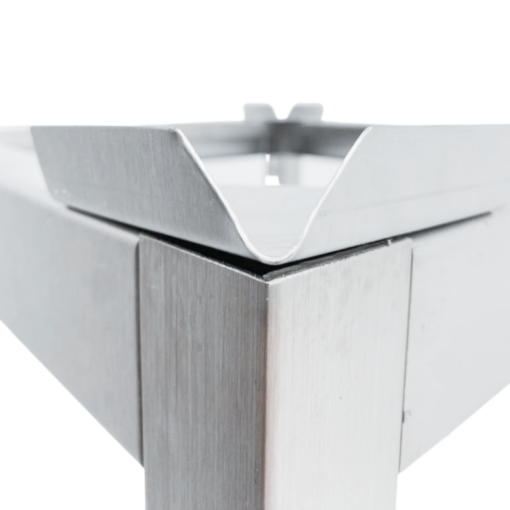 Hackblock Polyethylen mit Edelstahl Untergestell-8